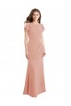 High Neck Long Soft Chiffon Bliss Pink Sleeveless Prom Dress / Bridesmaid Dress Essex