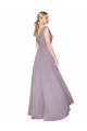 High Neck Long Soft Chiffon Dusty Rose Sleeveless Formal Evening Gown / Prom Dress / Bridesmaid Dress Essex