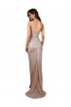 Scoop Neck Long Sequin Champagne Sleeveless Formal Evening Gown / Prom Dress / Bridesmaid Dress Essex