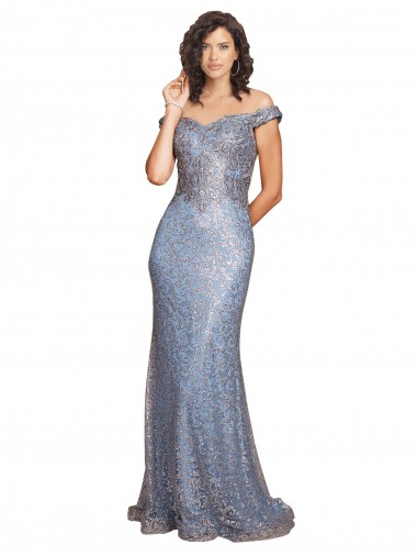 Sweetheart Long Sequin Sleeveless Formal Evening Gown / Prom Dress / Bridesmaid Dress Essex