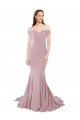 Sweetheart Sweep Train Stretch Crepe Dusty Pink Sleeveless Bridesmaid Dress / Evening Dress Essex