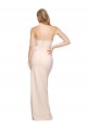 Strapless Long Stretch Crepe Nude Sleeveless Formal Evening Gown / Prom Dress / Bridesmaid Dress Essex