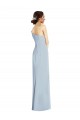 Off the Shoulder Long Stretch Crepe Light Sky Blue Sleeveless Formal Evening Gown / Prom Dress / Bridesmaid Dress Essex