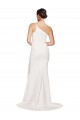 Strapless Sweep Train Stretch Crepe Ivory Sleeveless Semi Formal Evening Dress / Prom Dress / Bridesmaid Dress Essex